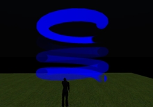 Mw Mega light coils blue animated neon lighting effects