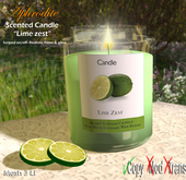 Aphrodite scented candle " Lime Zest"