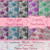 *Cupids Textures * 15 FAIRY LIGHT FLORAL FABRICS