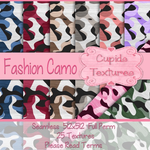 *Cupids Textures * 25 FASHION CAMO