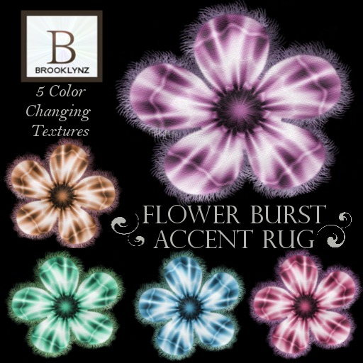 Brooklynz Rug- Floral Whimsical Color Changing