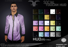 " Social Toucan Shirt " HUD 25 Textures