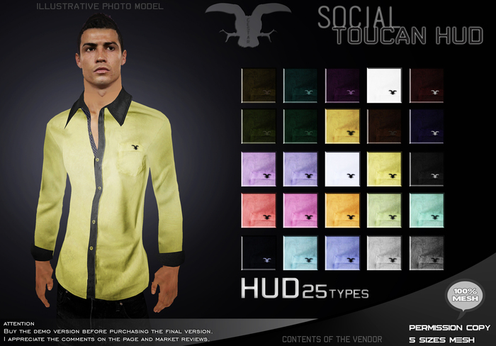 " Social Toucan Shirt " HUD 25 Types