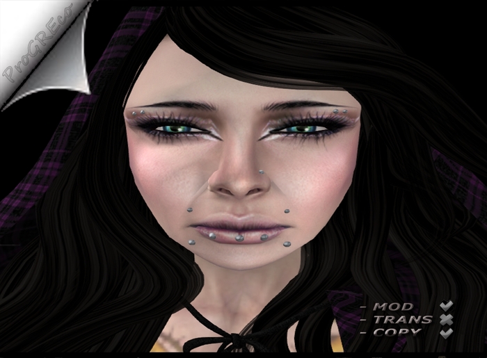 [ProGREco] Piercing Pack [8] (Face) Light Silver