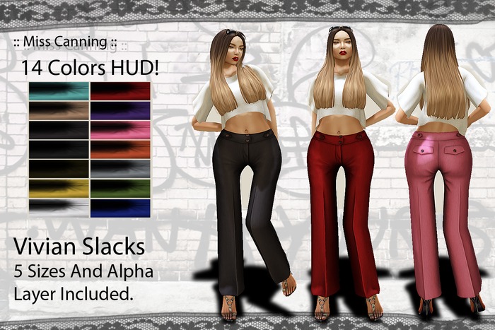 :: Miss Canning :: [ Vivian Slacks ] 14 Colors HUD!