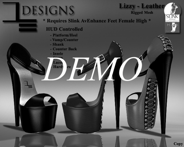 DE Designs - Lizzy Heels - Leather - DEMO