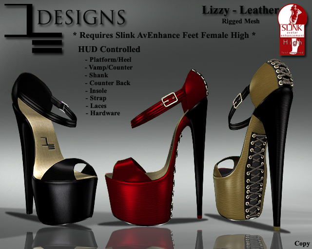 DE Designs  - Lizzy Heels - Leather
