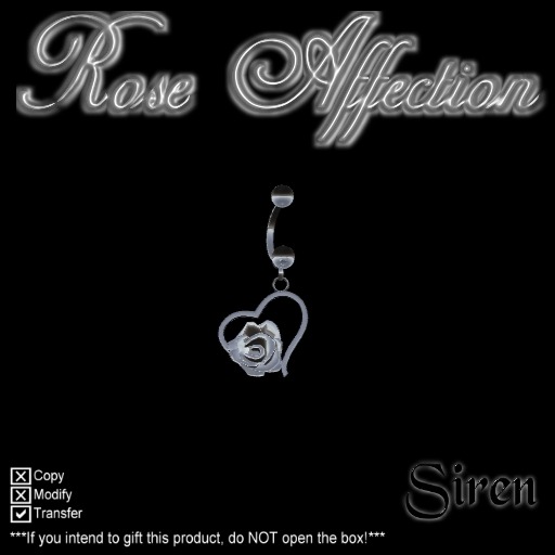 Rose Affection Belly Piercing (Boxed)