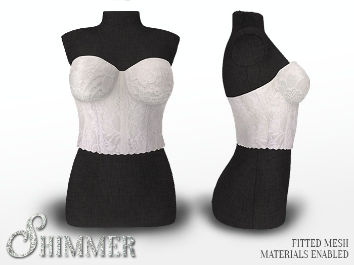[Shimmer] Lace Bustier