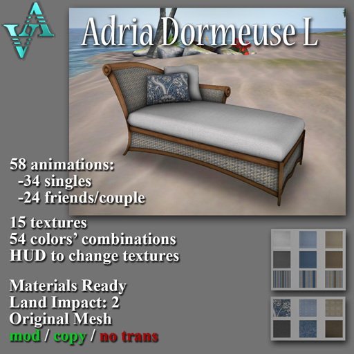 Atelier Visconti Adria Dormeuse L