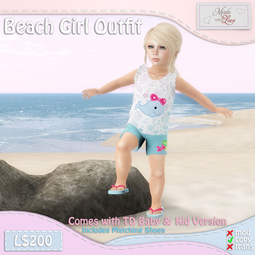 [Made With Love] Beach Girl Outfit
