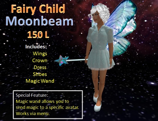 Second Life Marketplace Moonbeam Fairy Child