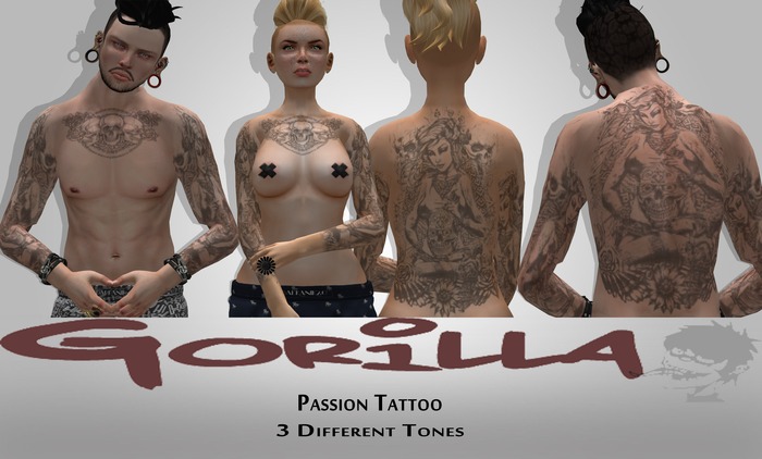 Gorilla - Passion Tattoo