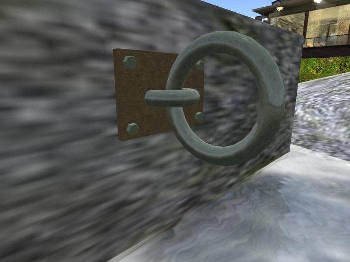 Verdigris Mooring Ring with Plate (A GullsWing Sailing and Maritime Chandlery Product)