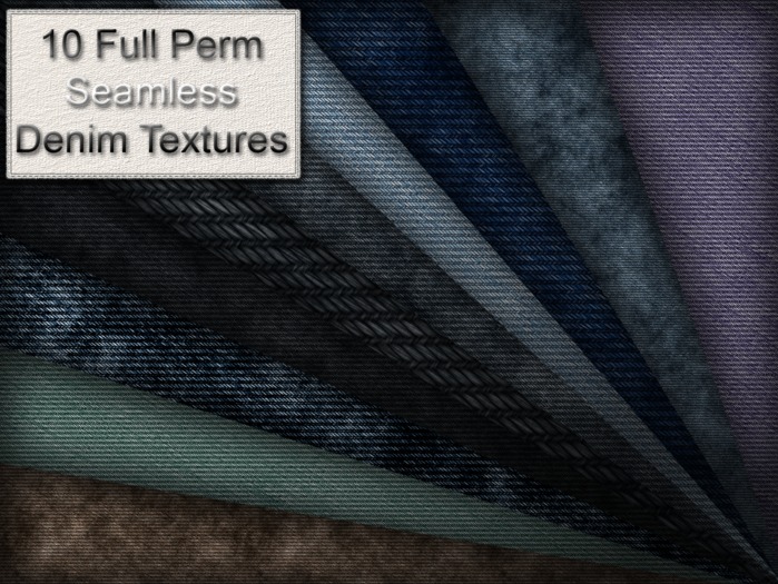 10  Full Perm Seamless Denim Textures vol2