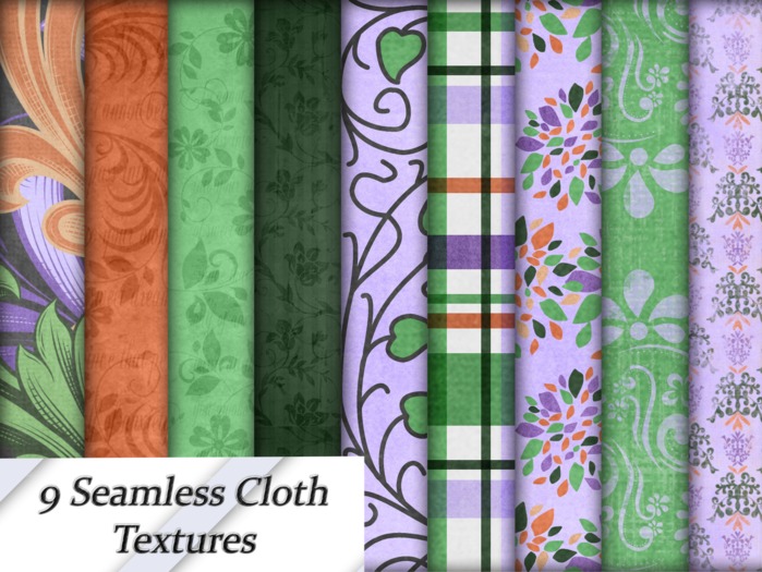 10 FULL PERM Fabric Textures Vol 1 PROMO