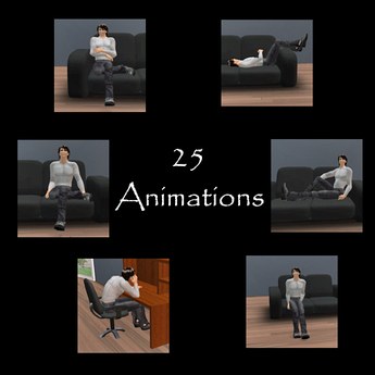 Second Life Marketplace - animations full permissions (sitting and laying)