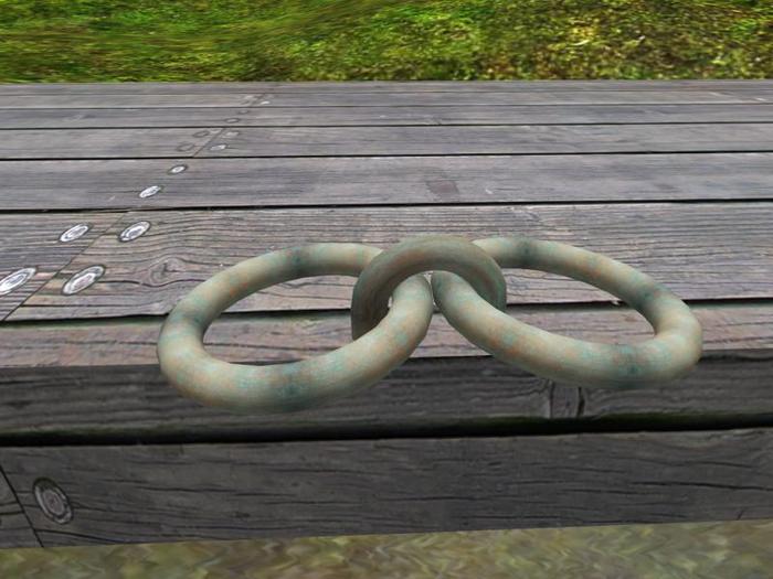 Double Rusty Verdigris Mooring Ring (A GullsWing Sailing and Maritime Chandlery Product)