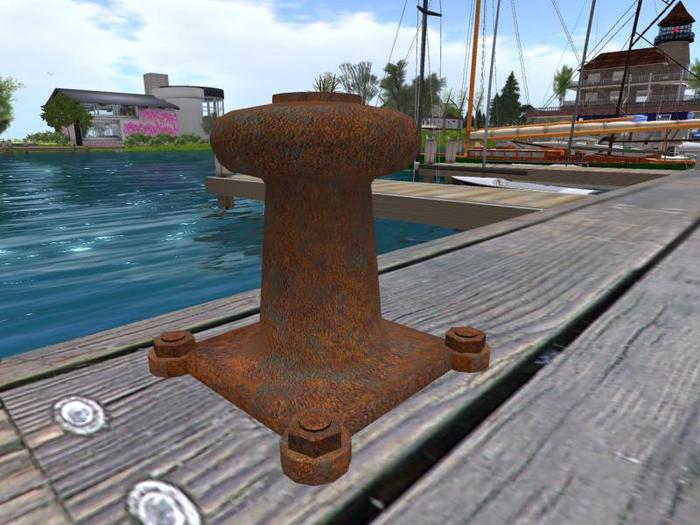 Rusty Mooring Bollard (A GullsWing Sailing and Maritime Chandlery Product)