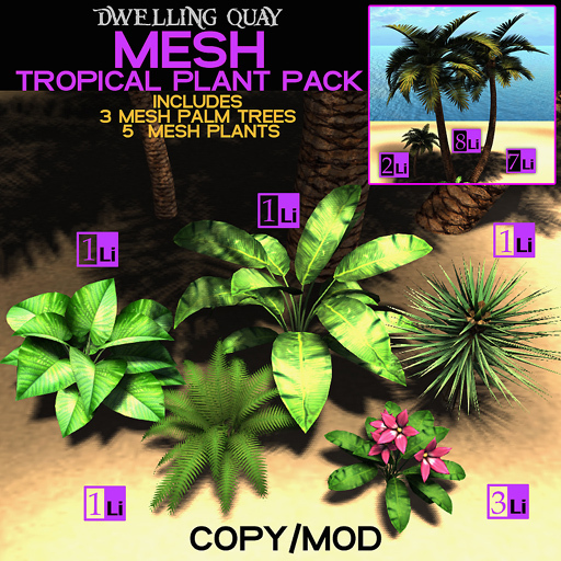 DQ Tropical mesh Plants Box