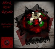 S.R.D. BLACK ROSE SKULL & ROSE BOUQUET