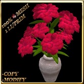 LW_ Carnation Plant in Vase - Red (1 LI / Prim)