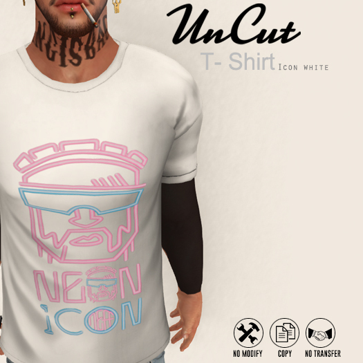 Uncut T-shirt - Icon white