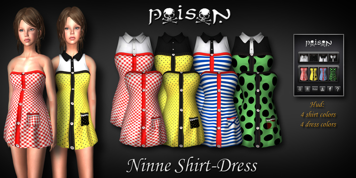 >>>Poison<<< Ninne Shirt-Dress _female
