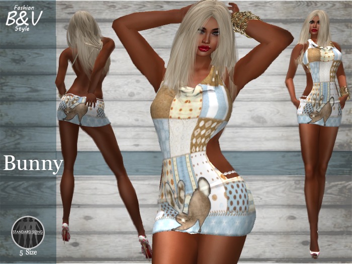 B&V-Bare Back Dress-Bunny