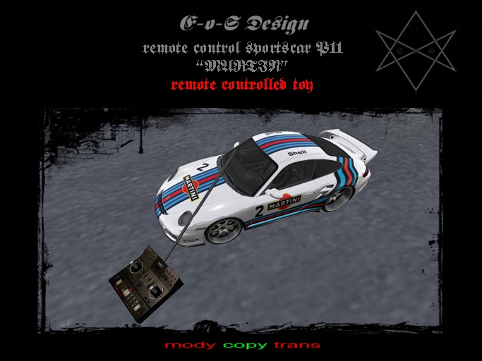 RC sportscar P11 MARTIN BOX