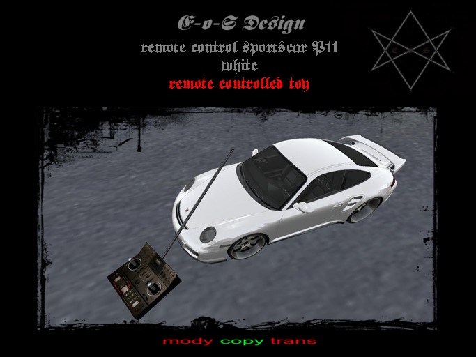 RC sportscar P11 white BOX