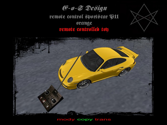 RC sportscar P11 orange BOX