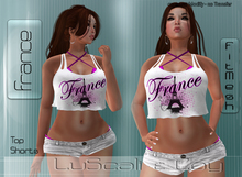 .:LS:.France FitMesh Bikini Top-Shorts