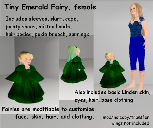 Tiny Emerald Fairy female
