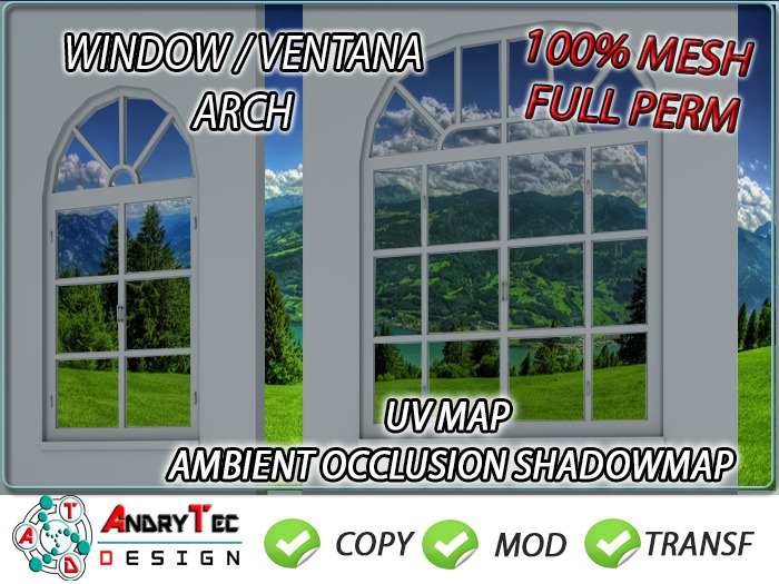 AndryTec Design /Window ARCH /100% Mesh