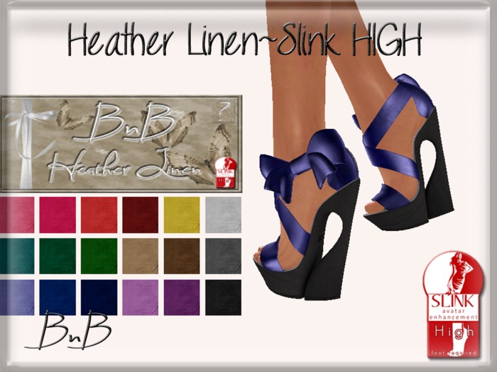 ::BnB:: Heather Linen for SLink HIGH with HUD (rigged)