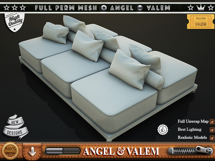 .::VALEM::.  Full Perm Mesh Great Six cushions Seat