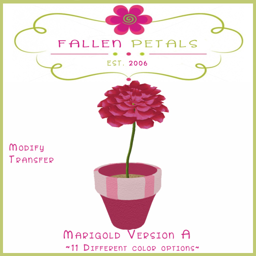 ~FP~ Potted Marigold A Transfer