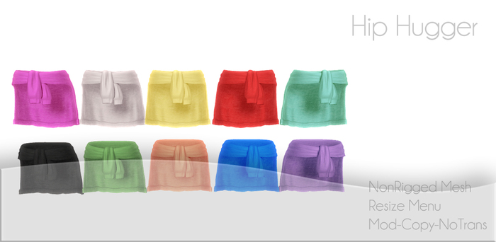 DRIFT MALE Hip Hugger [NON RIGGED MESH] Solid Set (10 Colors)