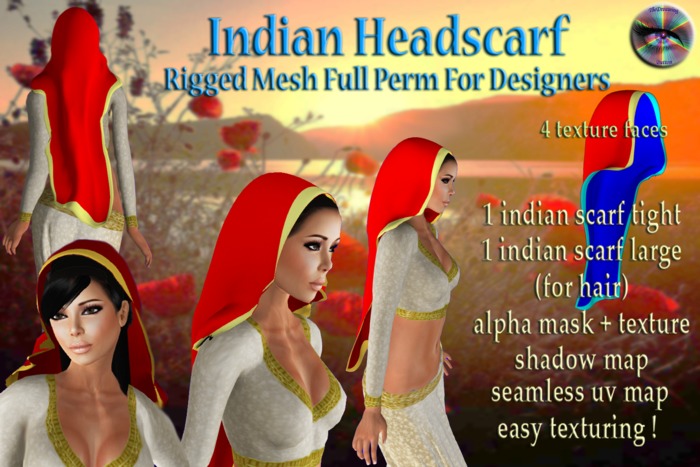 indian headscarf boxed