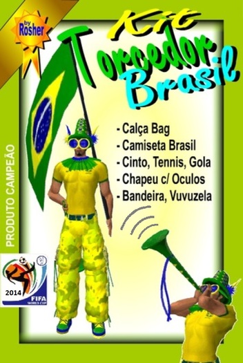 Kit Torcedor Brasil - Copa 2014