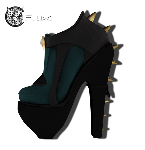 Flux. JONEILY Blue&Black Heels