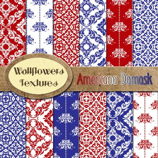 *Wallflowers* Americana Damask