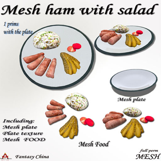 Full Perm salad & ham