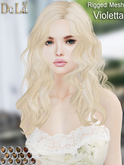 =DeLa*= Mesh Hair "Violetta" Orange Browns