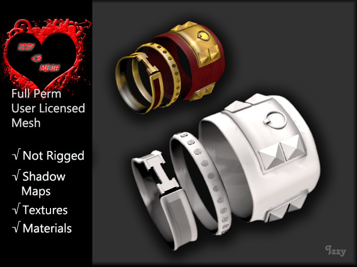 I <3 Mesh - Spiked Cuffs