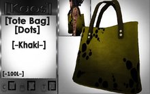 [Kaos] Tote Bag - Dots - Khaki