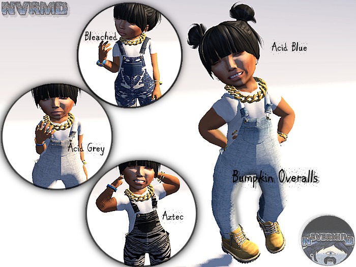 //NVRMD\\ Bumpkin Overalls - Acid Grey