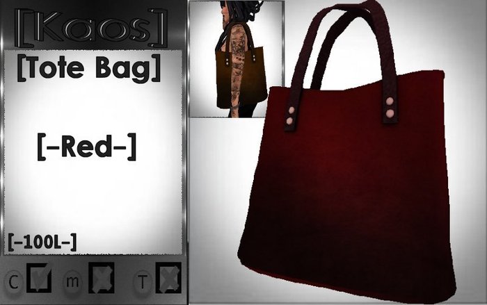 [Kaos] Tote Bag - Red
