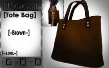 [Kaos] Tote Bag - Brown